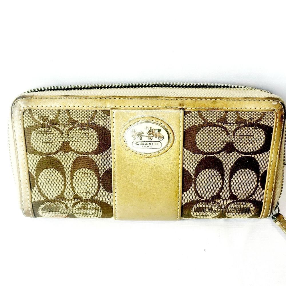 Coach Leather Zippy Wallet - Picture 1 of 6